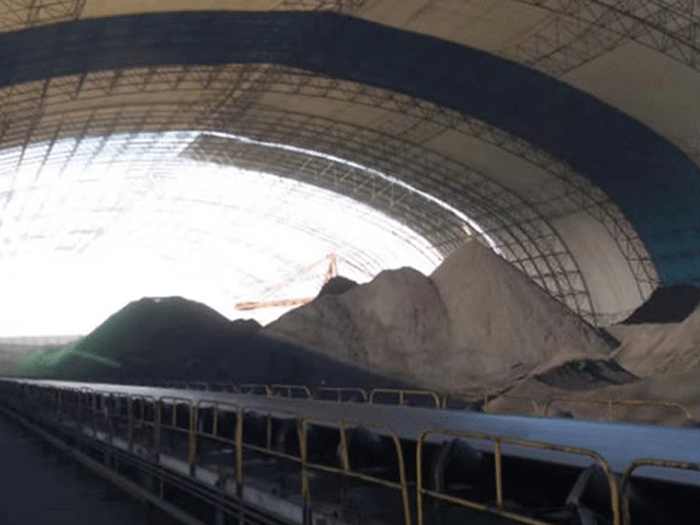 石嘴山煤棚料仓网架